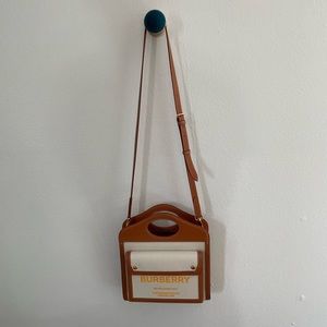 Limited edition orange Burberry pocket bag